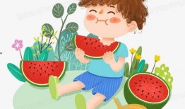 男孩吃瓜照片高清,男孩与高清瓜果的甜蜜邂逅